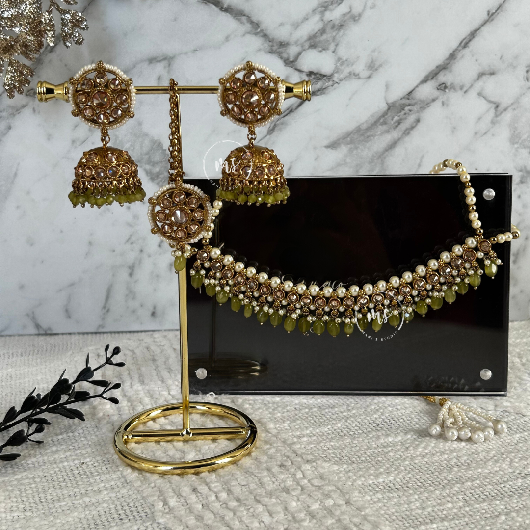 MUSKAAN - PURPLE CHOKER SET