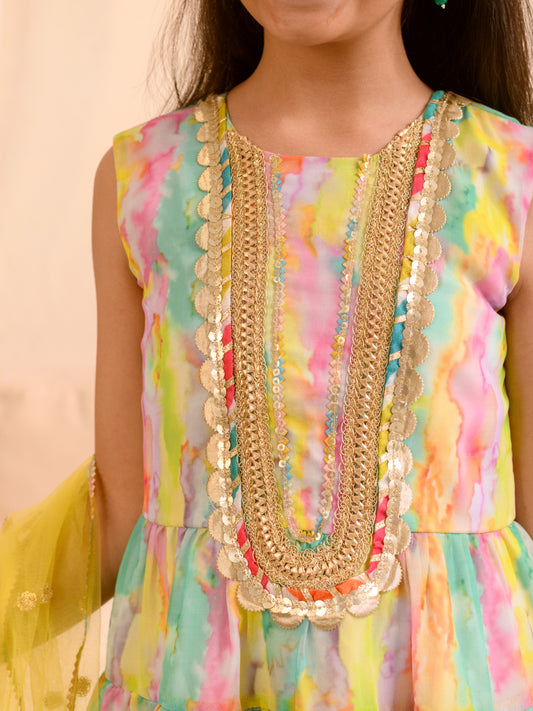 TUTTI FRUITY GHARARA SET