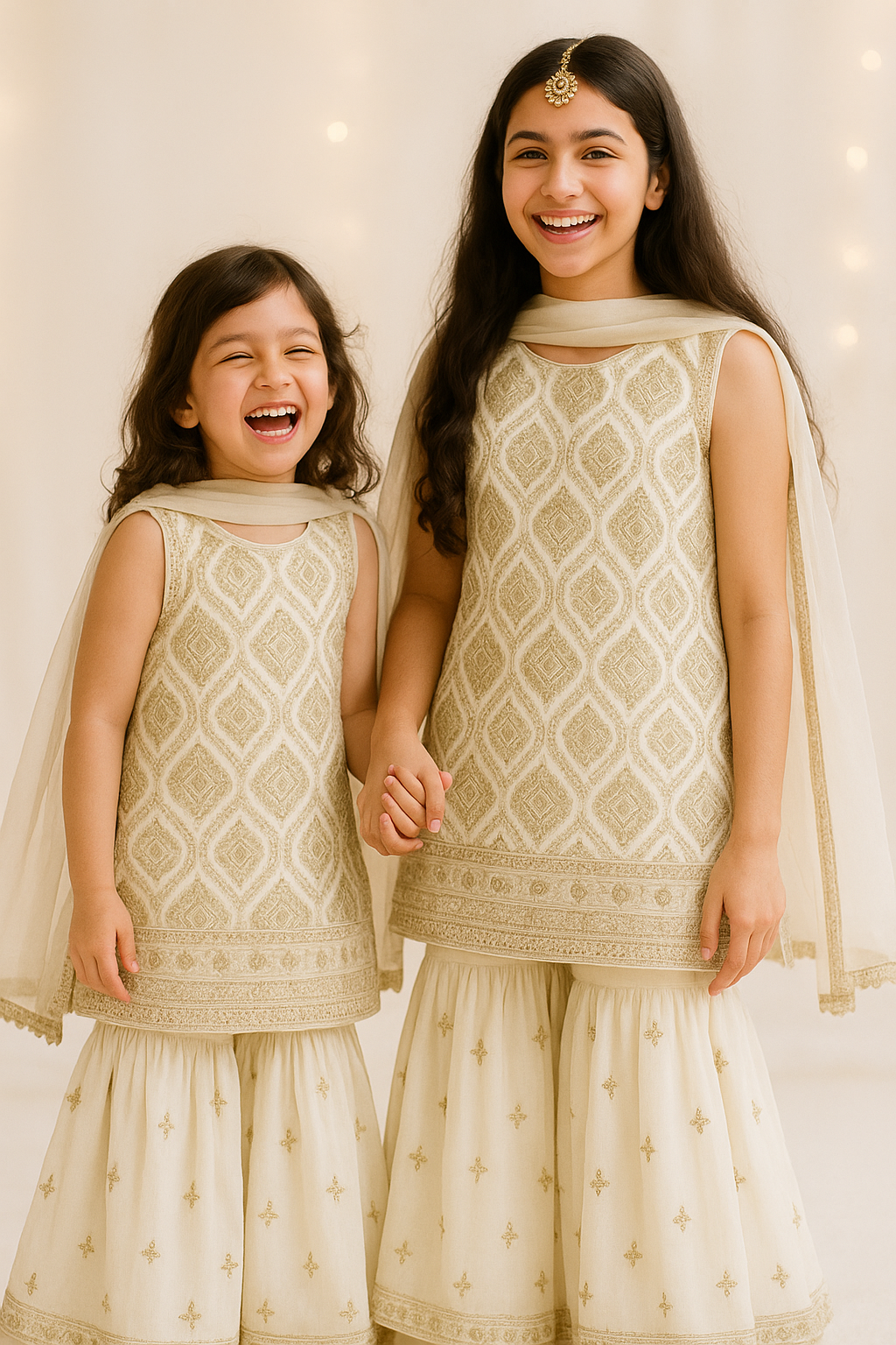 PREETO IVORY GHARARA SET