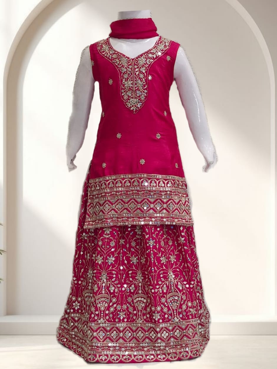 DIYA - RANI PINK LEHENGA SET