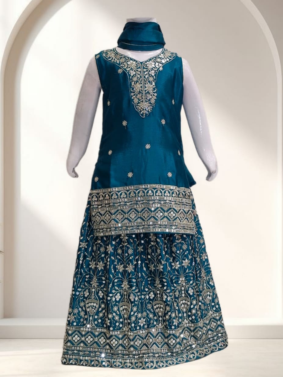 DIYA - TURQUOISE LEHENGA SET