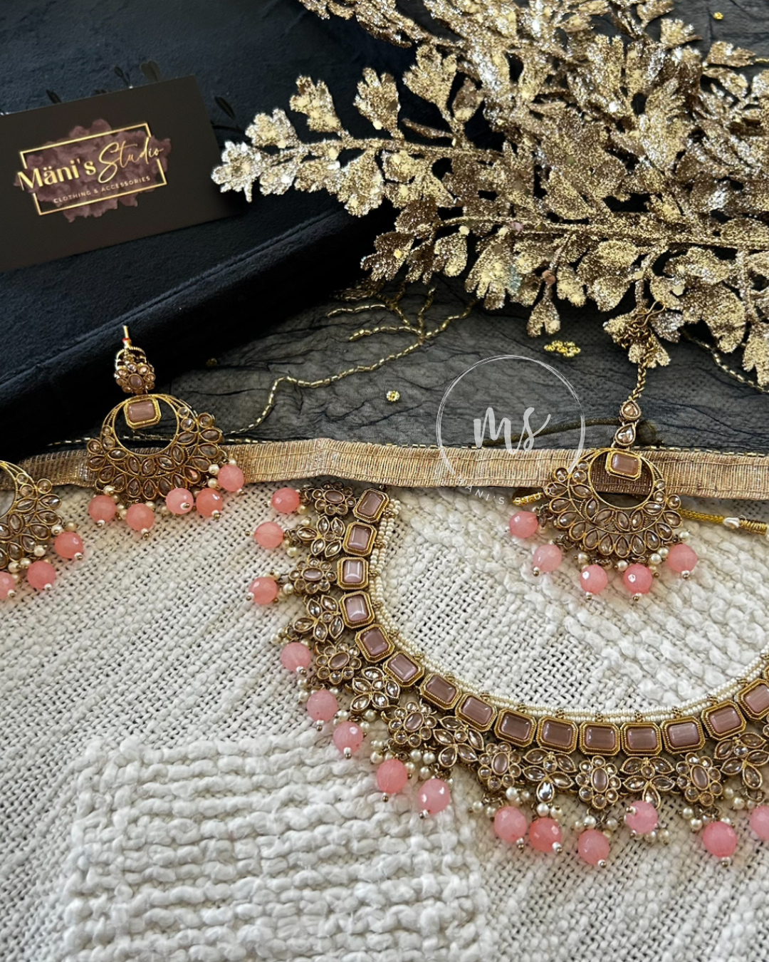 RUA - PINK NECKLACE SET