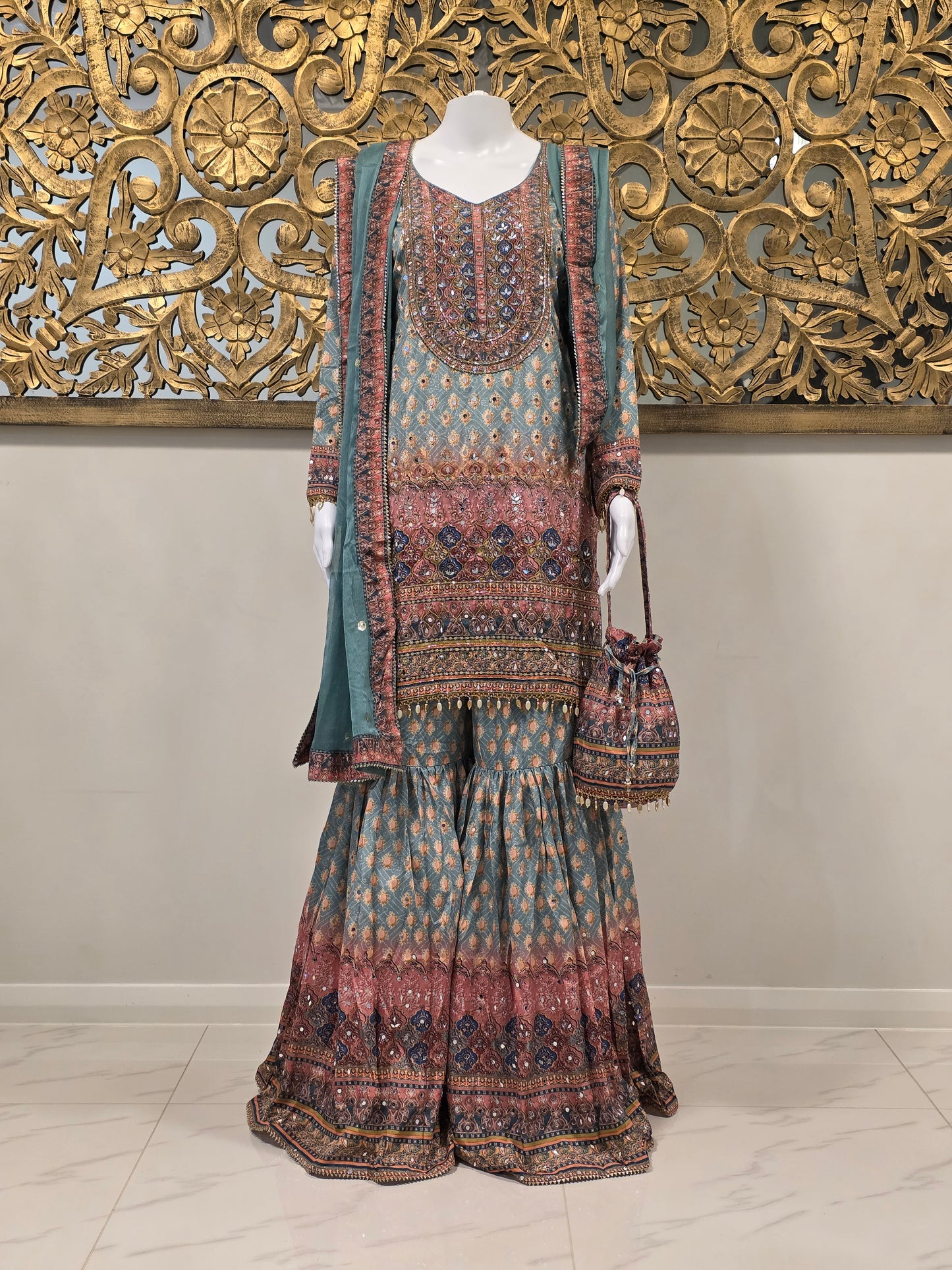 AAIMA - PAKISTANI STYLE SHARARA SET