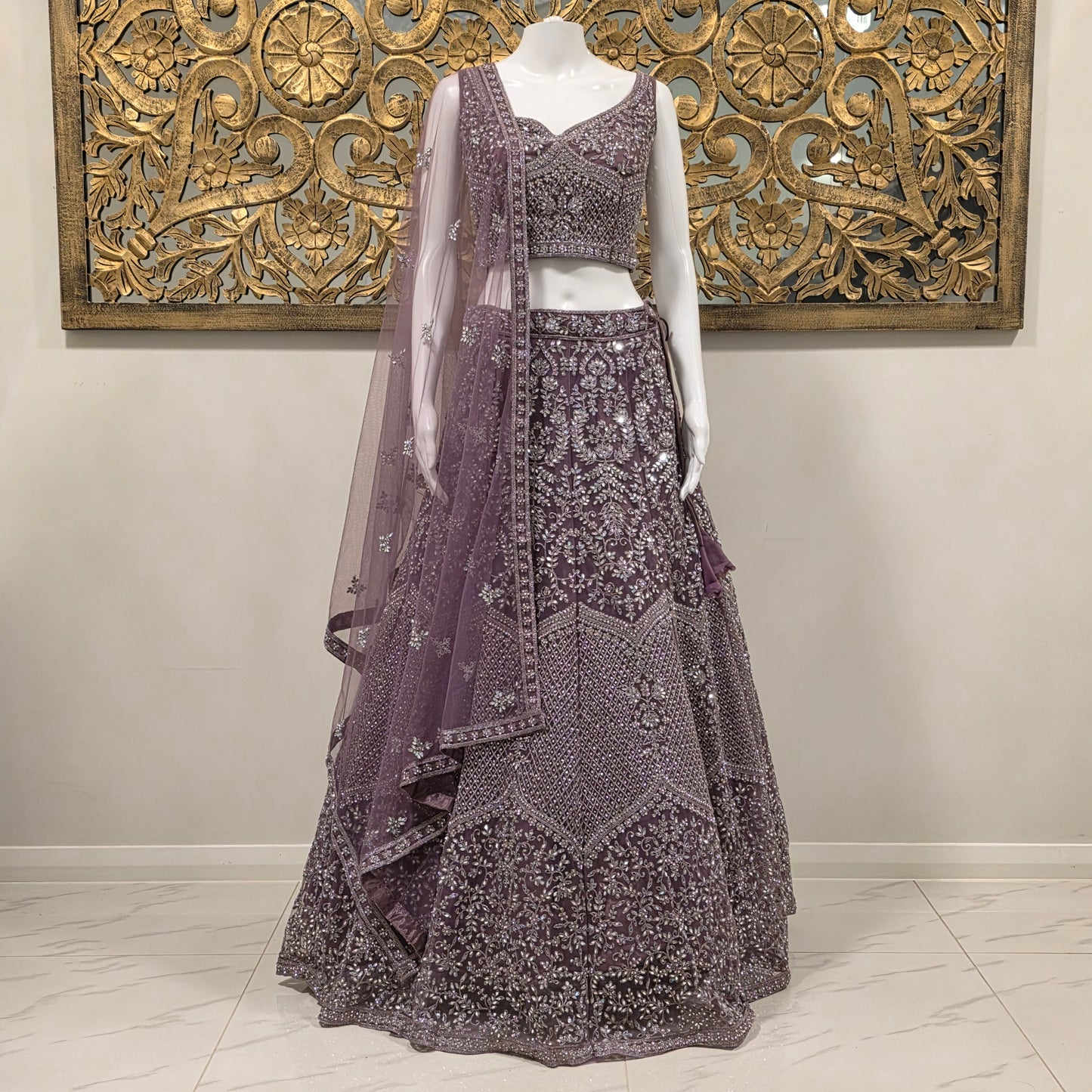 RIVA SEQUIN LEHENGA SET