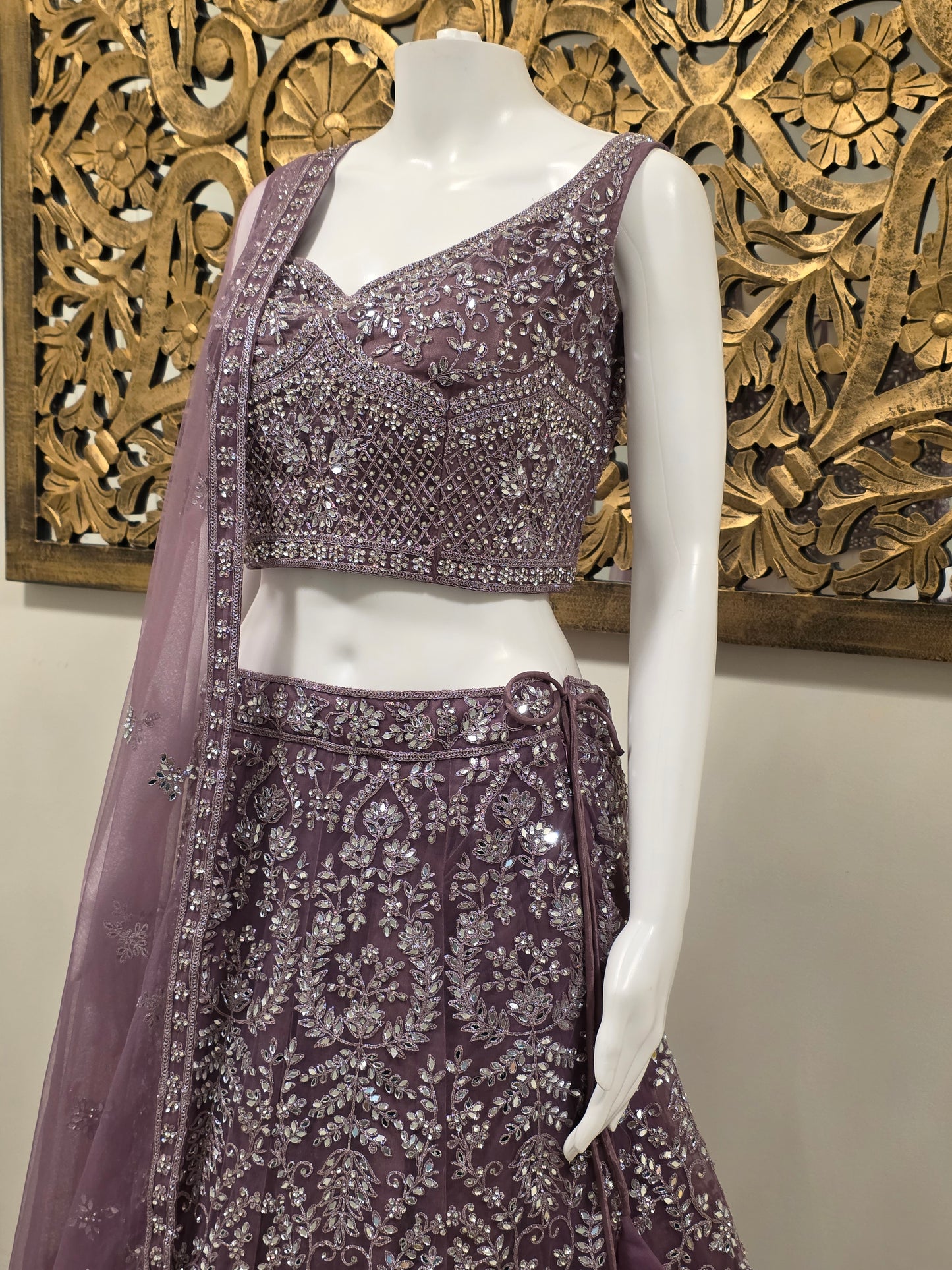 RIVA SEQUIN LEHENGA SET