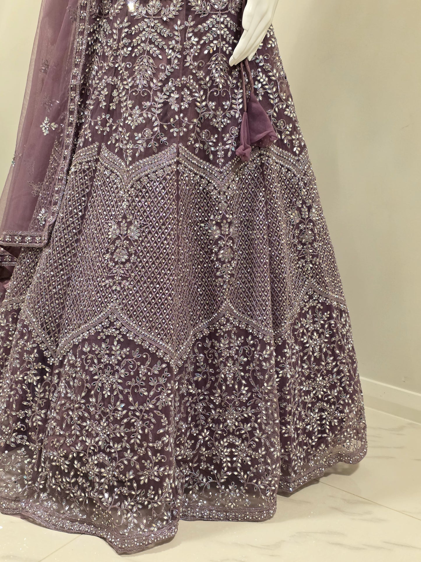 RIVA SEQUIN LEHENGA SET