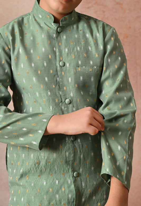 AARUSH GREEN KURTA SET