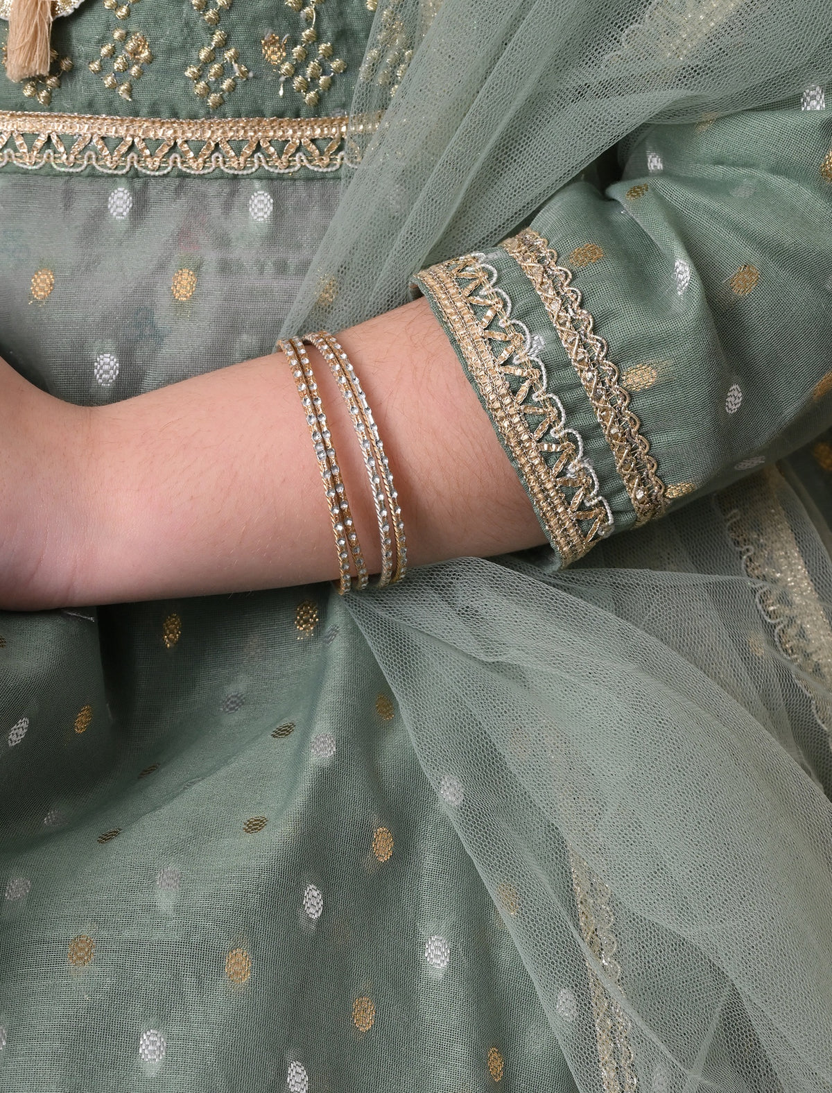 AARINI GREEN PALAZZO SET