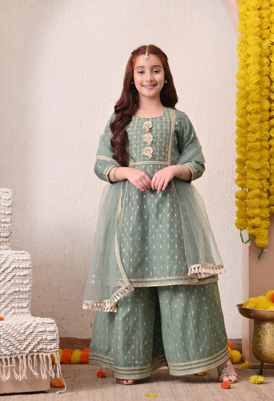 AARINI GREEN PALAZZO SET
