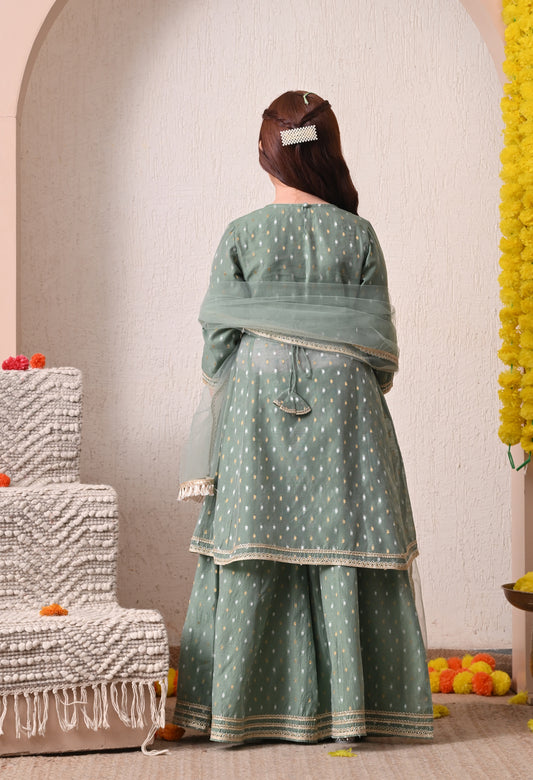AARINI GREEN PALAZZO SET