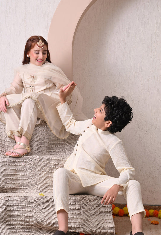 ISHAAN IVORY KURTA SET