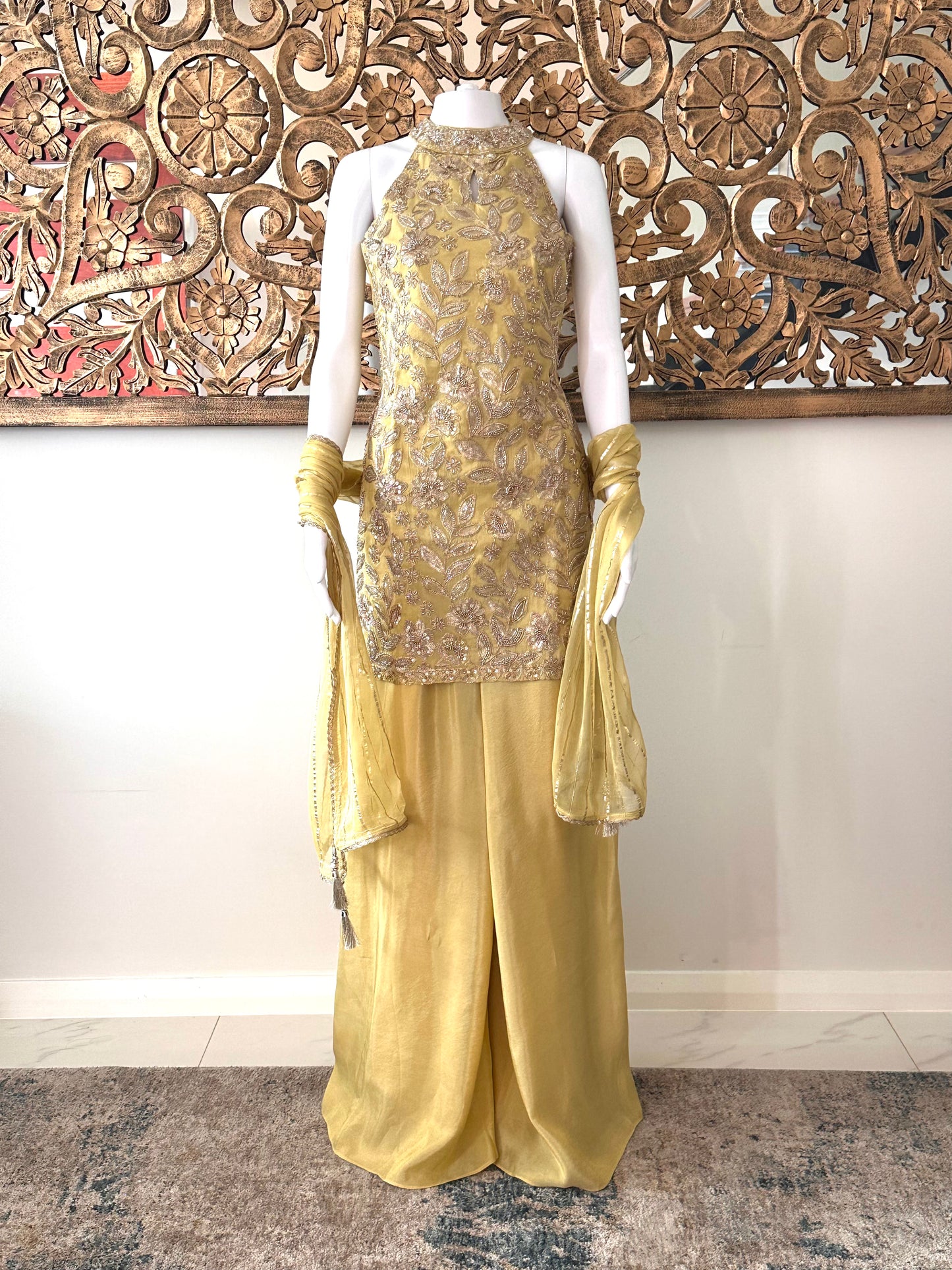 ZEENAT - GREEN SHARARA SET