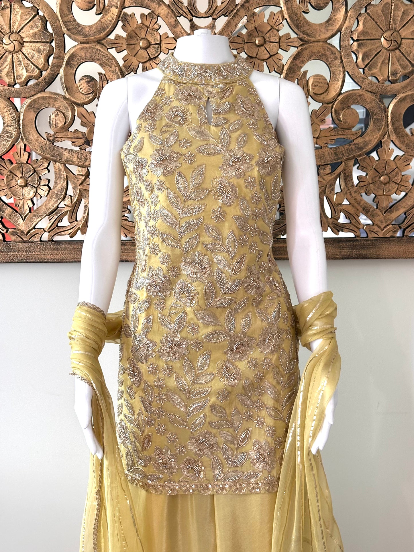 ZEENAT - GREEN SHARARA SET