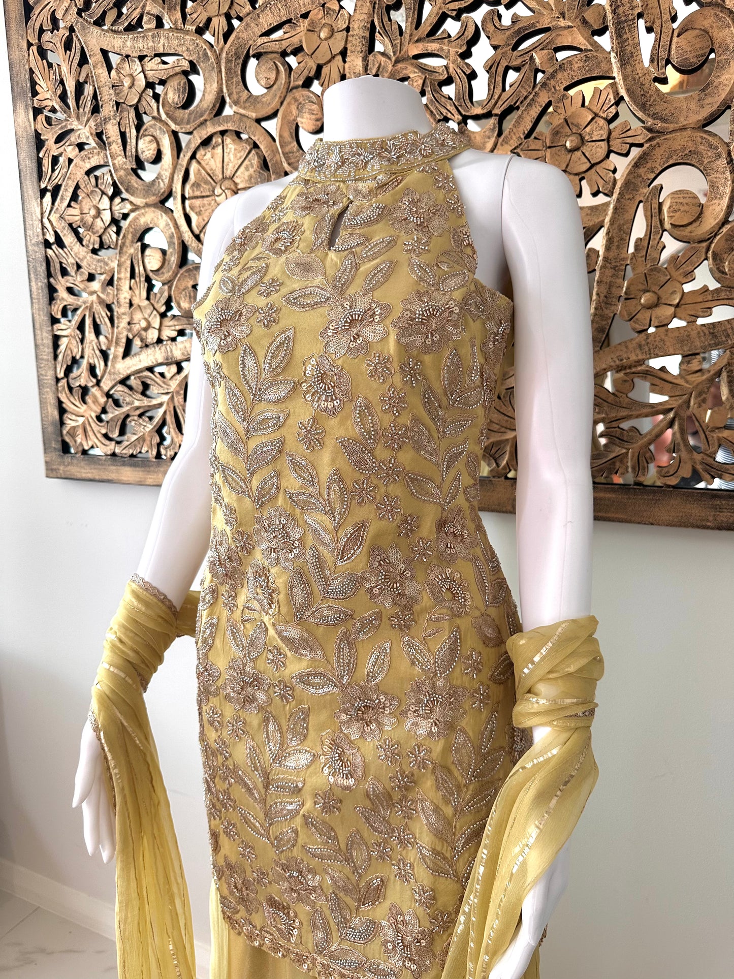 ZEENAT - GREEN SHARARA SET