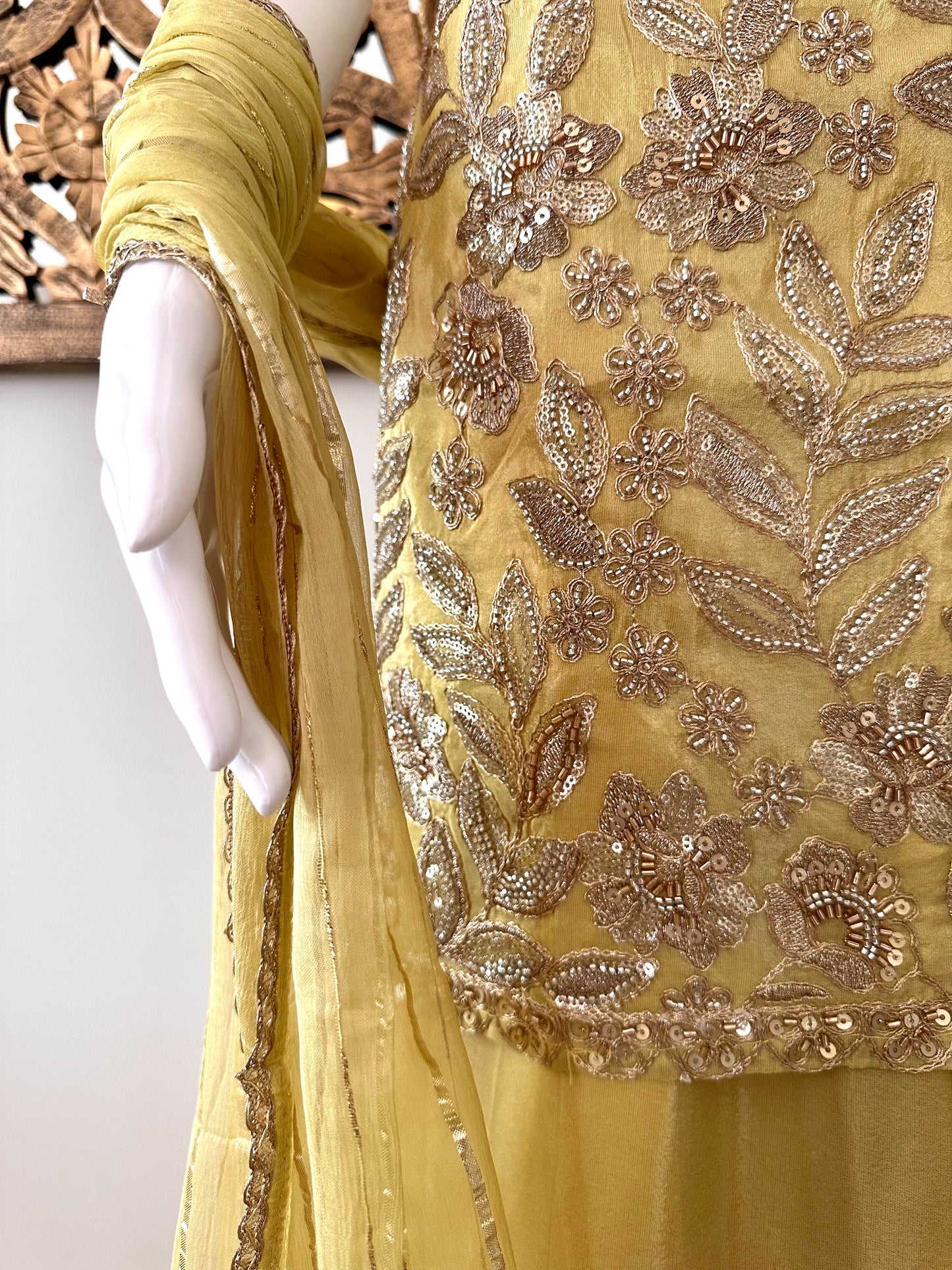 ZEENAT - GREEN SHARARA SET