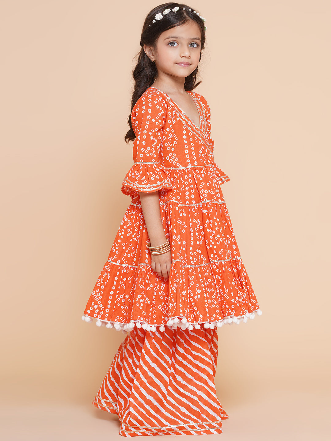 MISHTI - ORANGE GHARARA SET