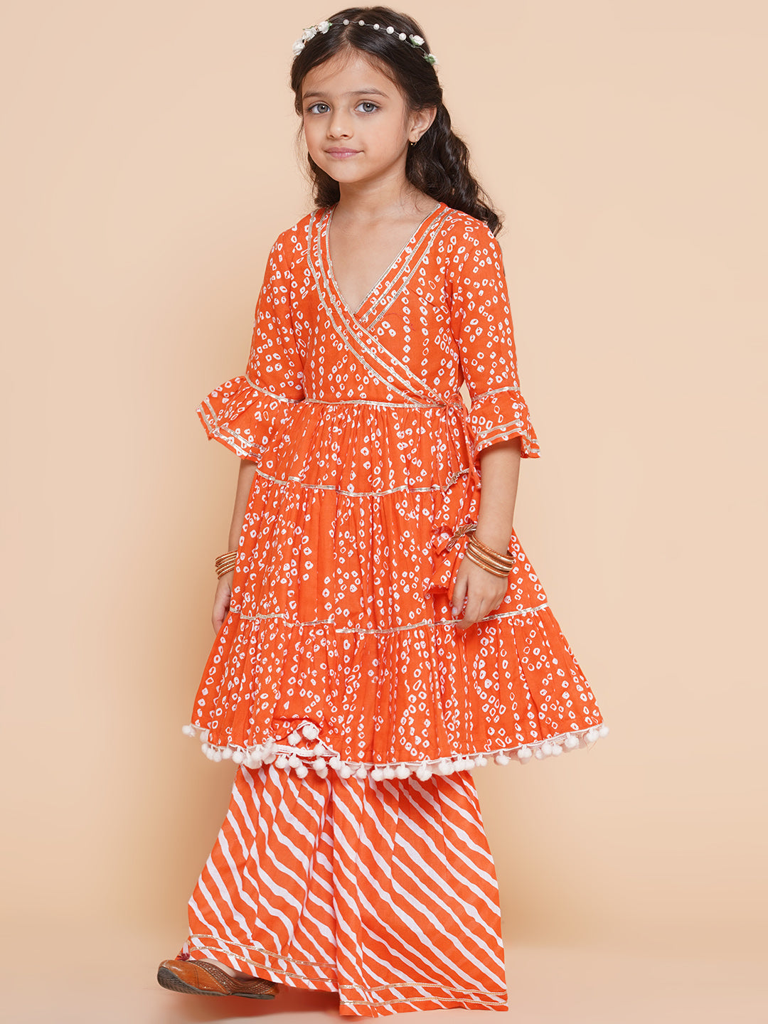 MISHTI - ORANGE GHARARA SET