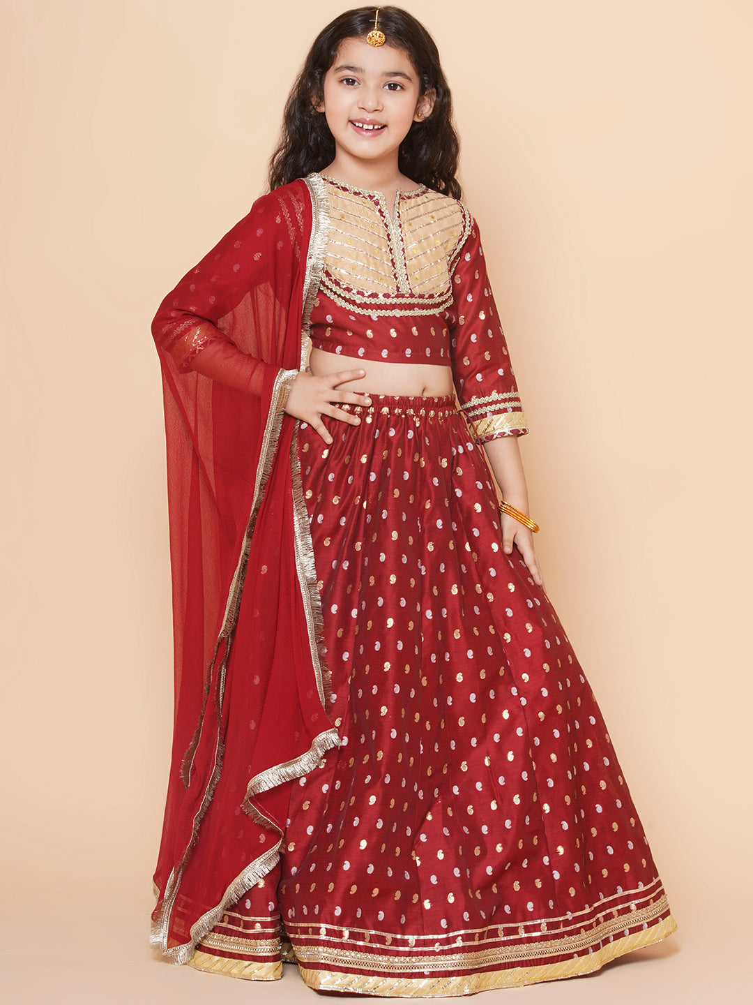 MYRA - RED LEHENGA SET