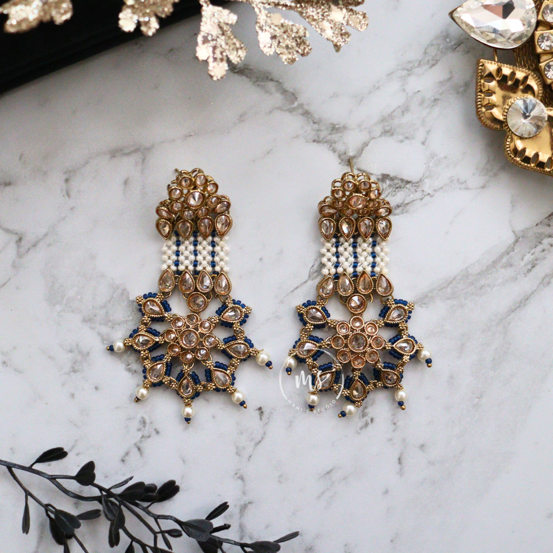 NARGIS - BLUE EARRINGS SET