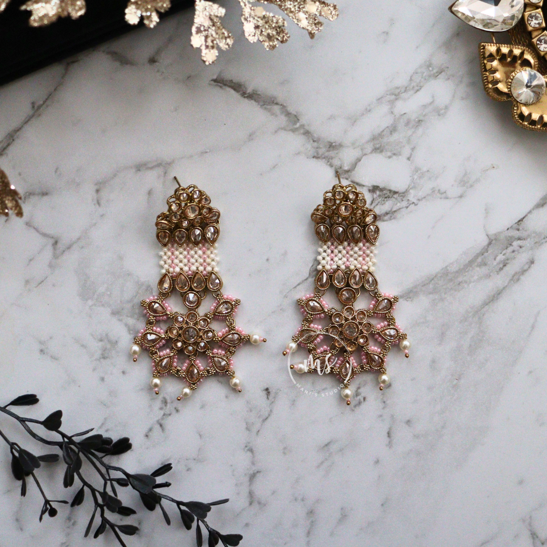 NARGIS - PINK EARRINGS SET