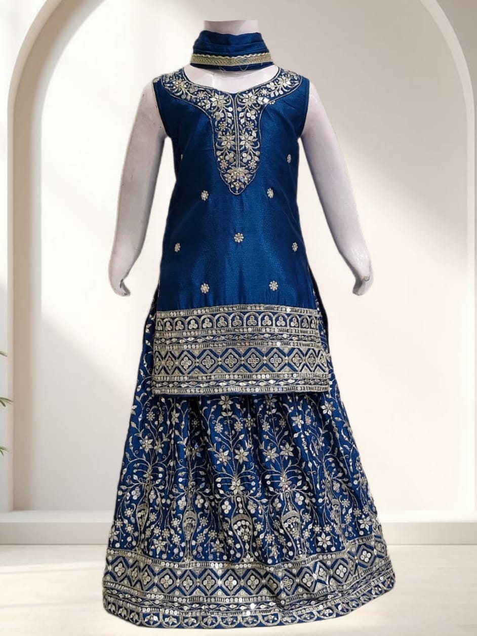 DIYA - BLUE LEHENGA SET